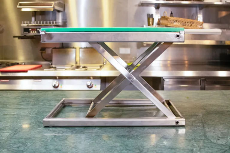 ErgoCutter in a raised position on a kitchen worktop